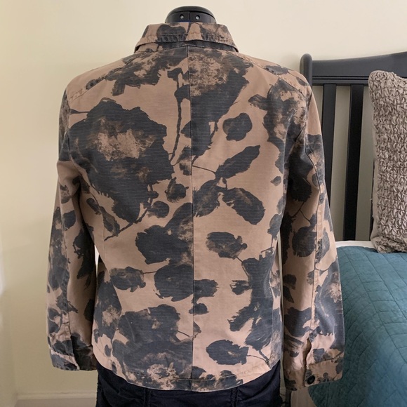 NWT J Crew Tea Dyed Floral Cargo Utility Jacket - Picture 3 of 7